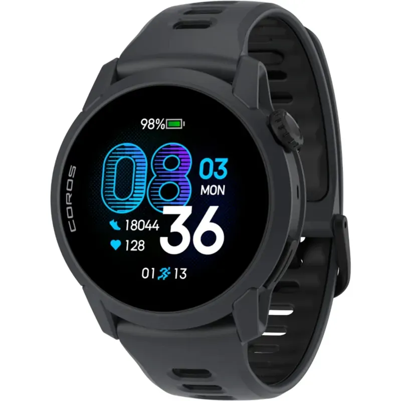 Coros Pace 4 Sport Watch Silicone in Black