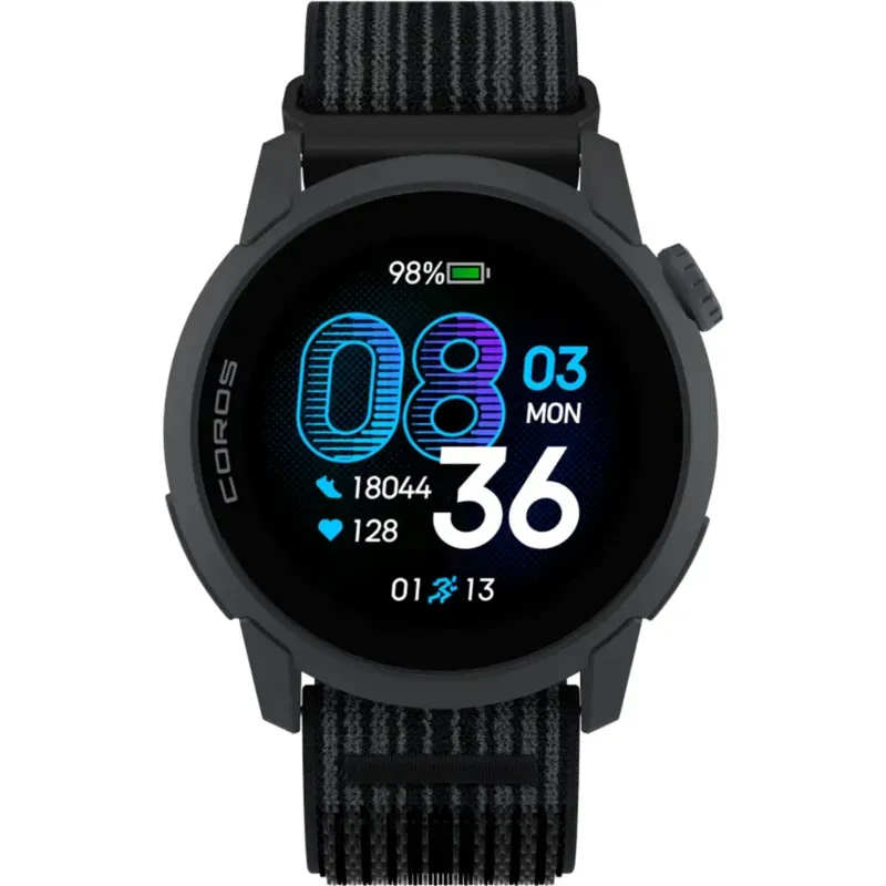 Coros Pace 4 GPS Watch with Nylon Strap in Black