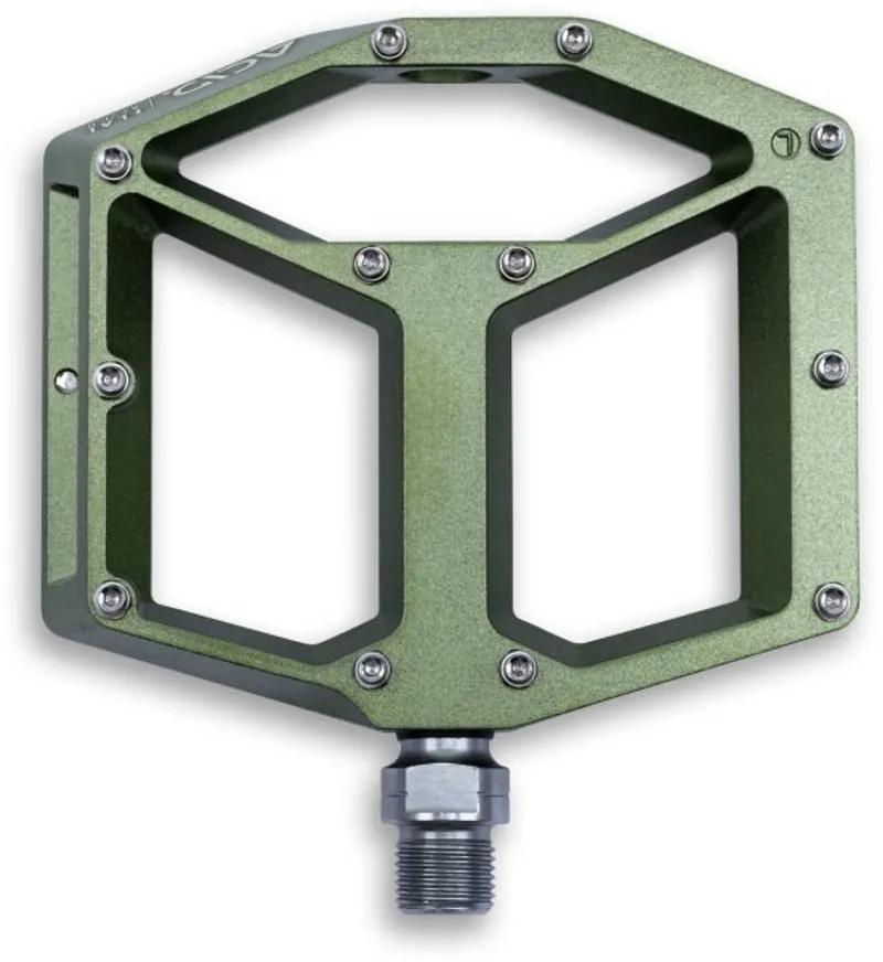 Acid A3-ZP Flat Pedals in Olive Green-1