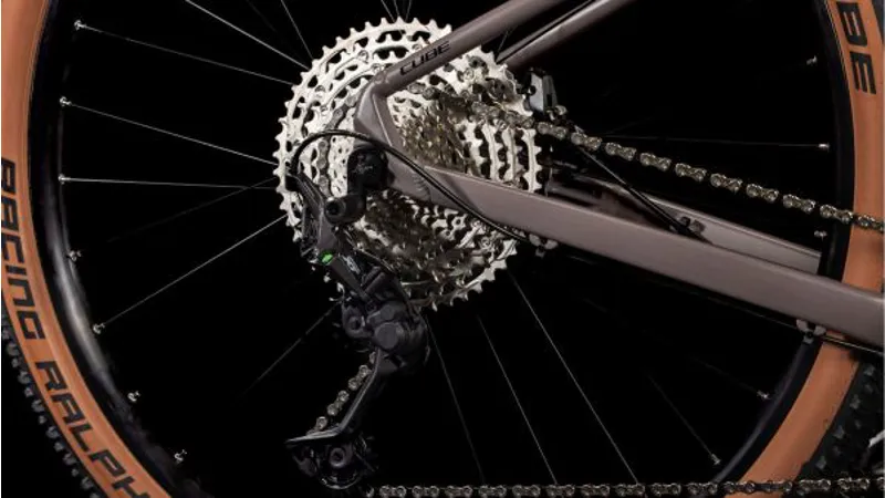 Cube Reaction Pro Mountain Bike in Cedar/Blush-4