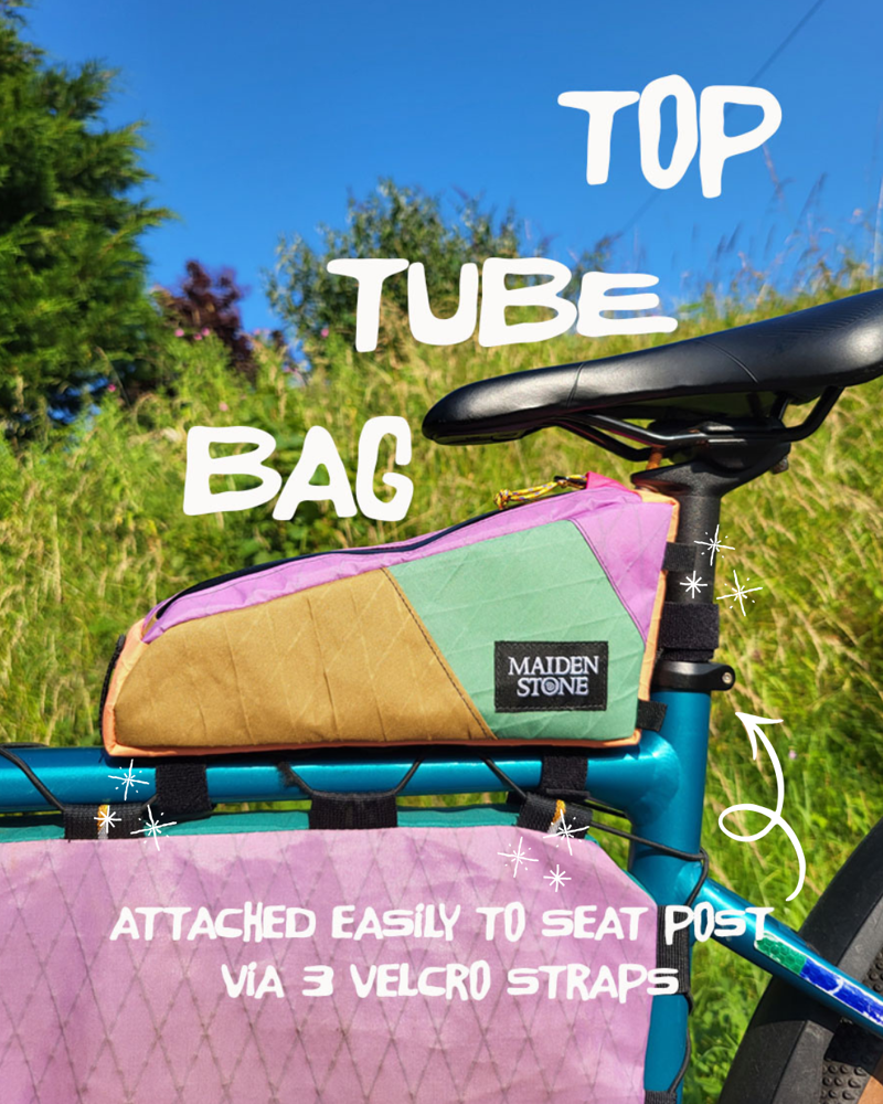 Maiden Stone Top Tube Bag in Green/Purple/Sand-6