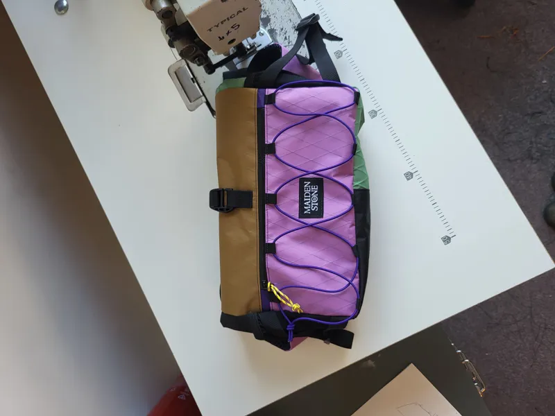 Maiden Stone Handlebar Bumbag In Lilac/Sand-5