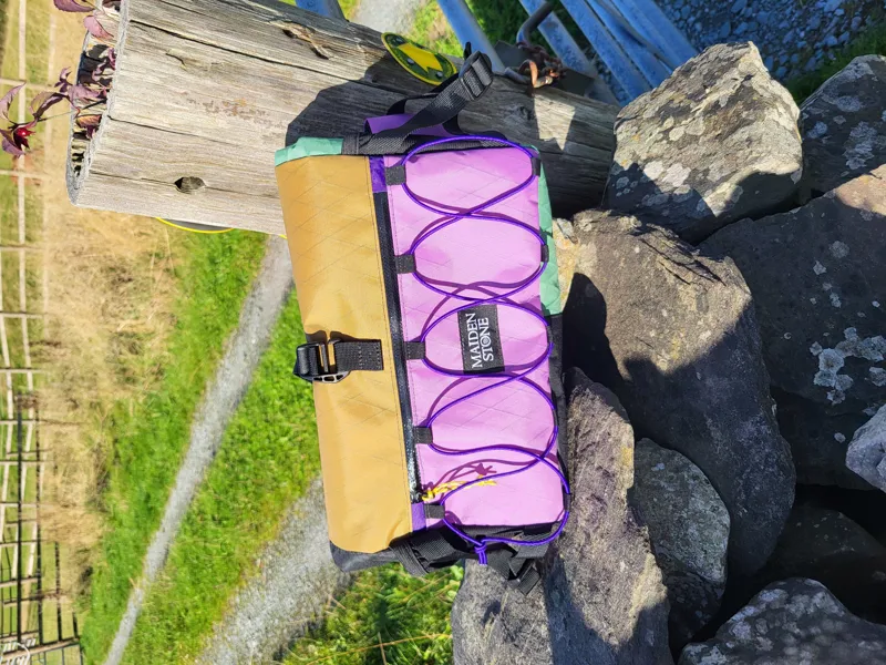 Maiden Stone Handlebar Bumbag In Lilac/Sand-3