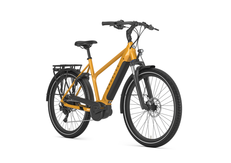 Gazelle Medeo T10 Mid-Step 500 in Turmeric Yellow-1