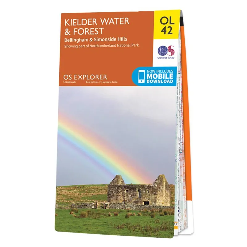 OS Explorer Map 42 - Kielder Water and Forest