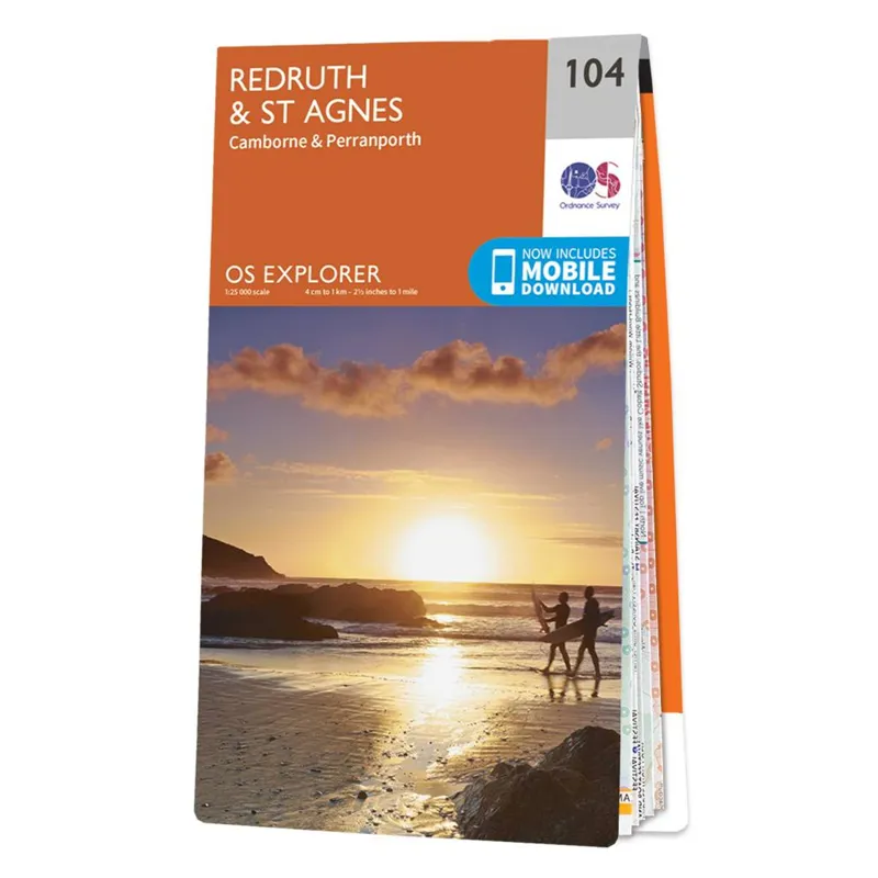 Redruth and St Agnes - OS Explorer Map 104