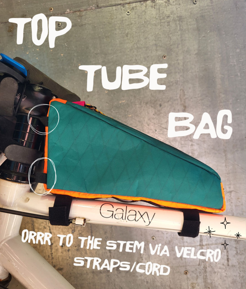 Maiden Stone Top Tube Bag in Orange/Purple/Green-5