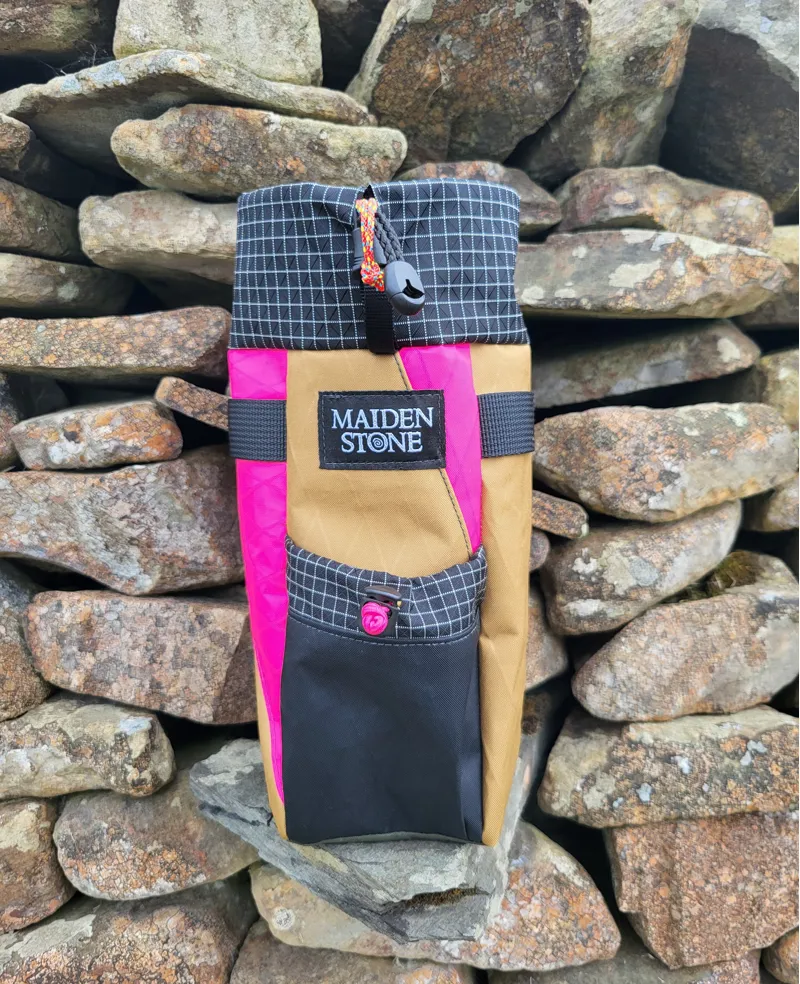 Maiden Stone Stem Bag in Sand/Pink