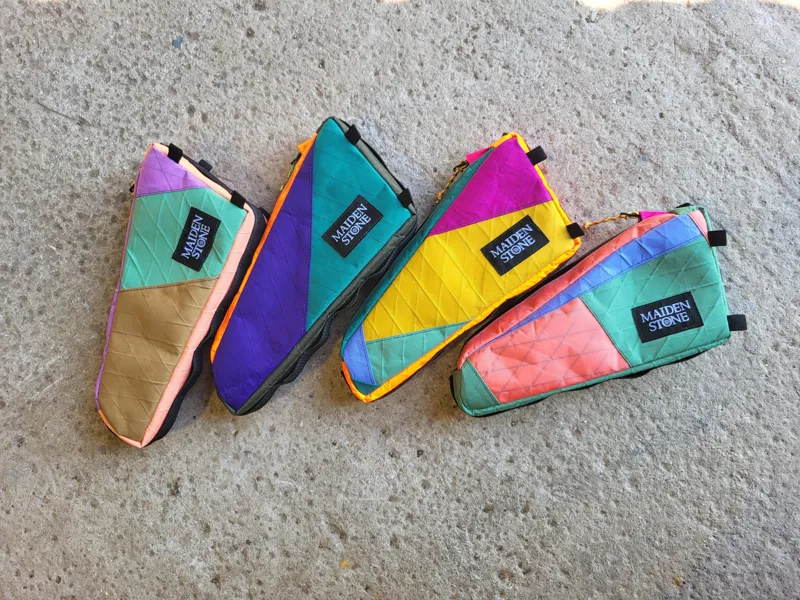 Maiden Stone Top Tube Bag in Orange/Purple/Green-7