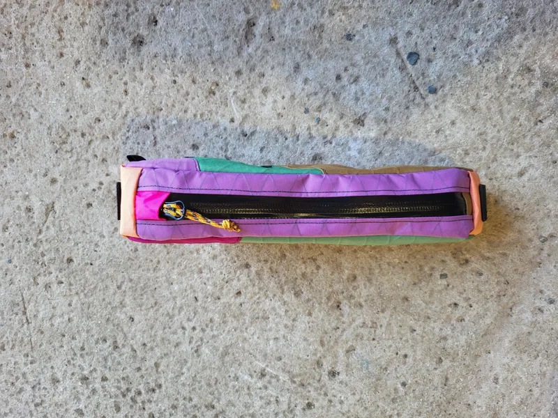 Maiden Stone Top Tube Bag in Green/Purple/Sand-2