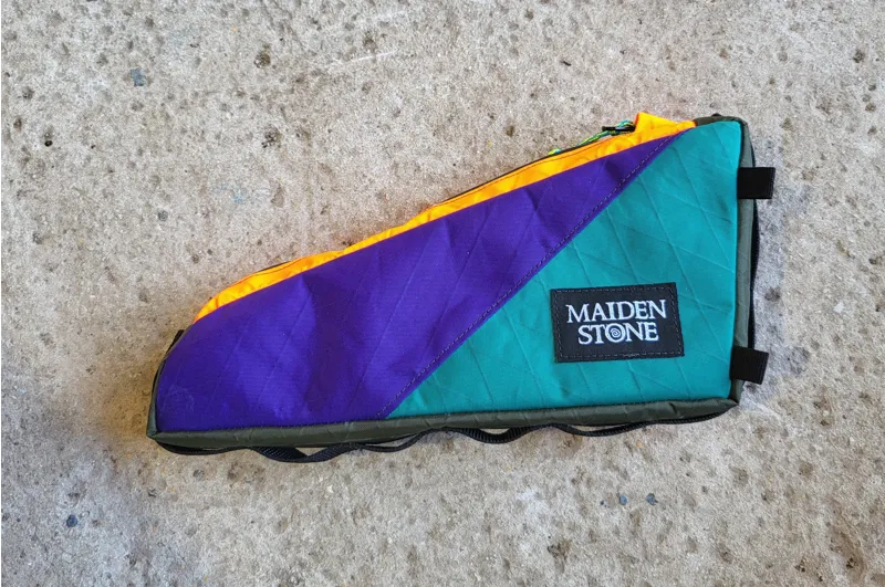 Maiden Stone Top Tube Bag in Orange/Purple/Green