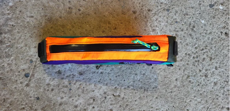 Maiden Stone Top Tube Bag in Orange/Purple/Green-2