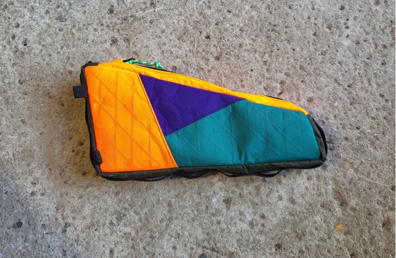 Maiden Stone Top Tube Bag in Orange/Purple/Green-1