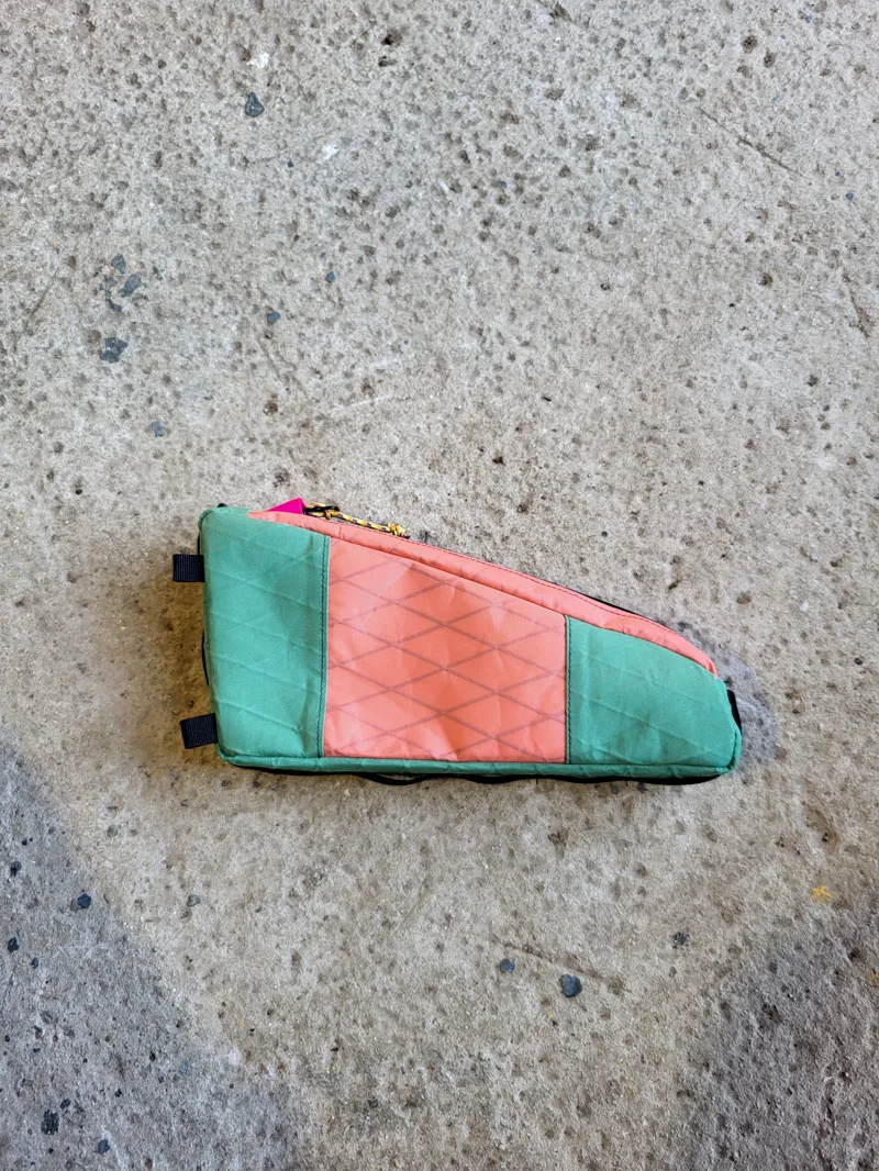 Maiden Stone Top Tube Bag in Coral/Green-1