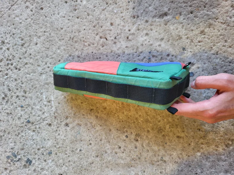 Maiden Stone Top Tube Bag in Coral/Green-3