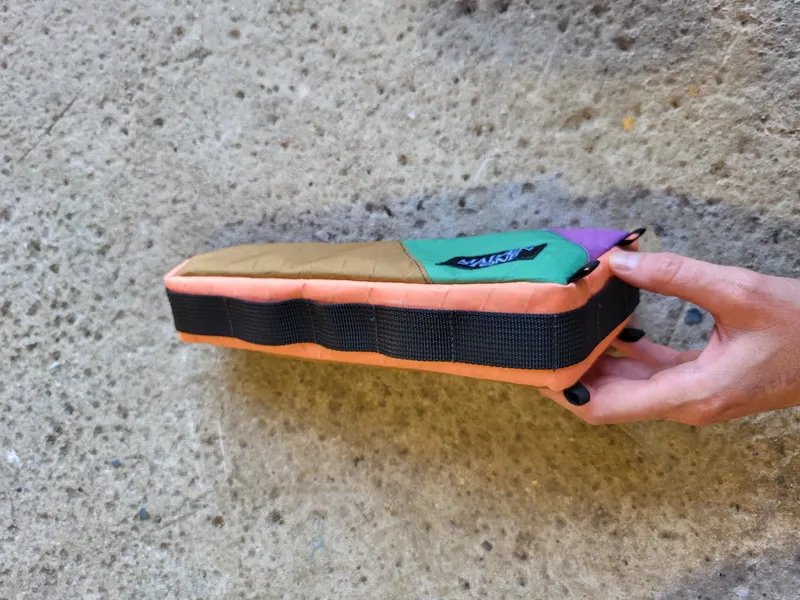 Maiden Stone Top Tube Bag in Green/Purple/Sand-3
