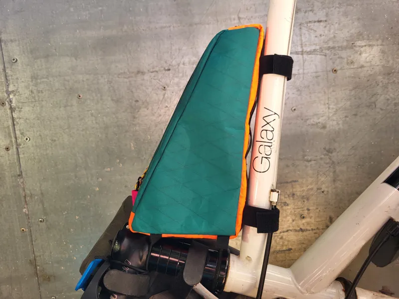 Maiden Stone Top Tube Bag in Coral/Green-7