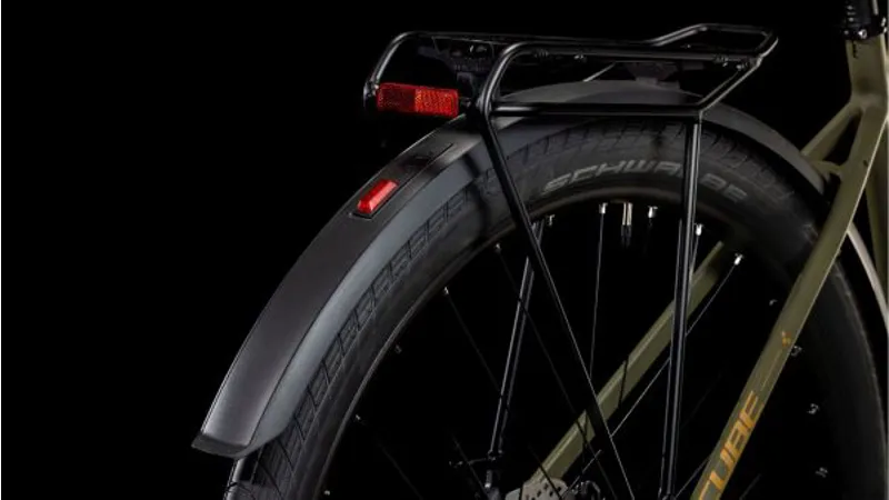 Cube Hyde Pro FE Hybrid Bike in Dusty Olive/Gold-3