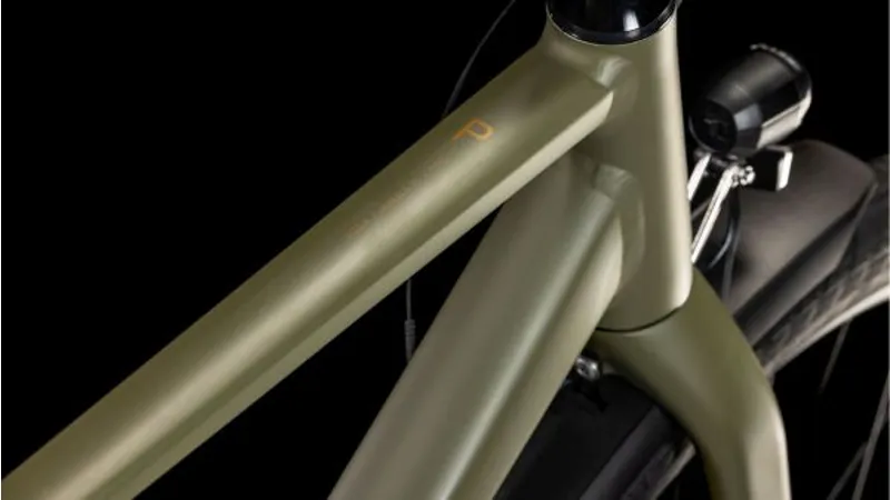 Cube Hyde Pro FE Hybrid Bike in Dusty Olive/Gold-1