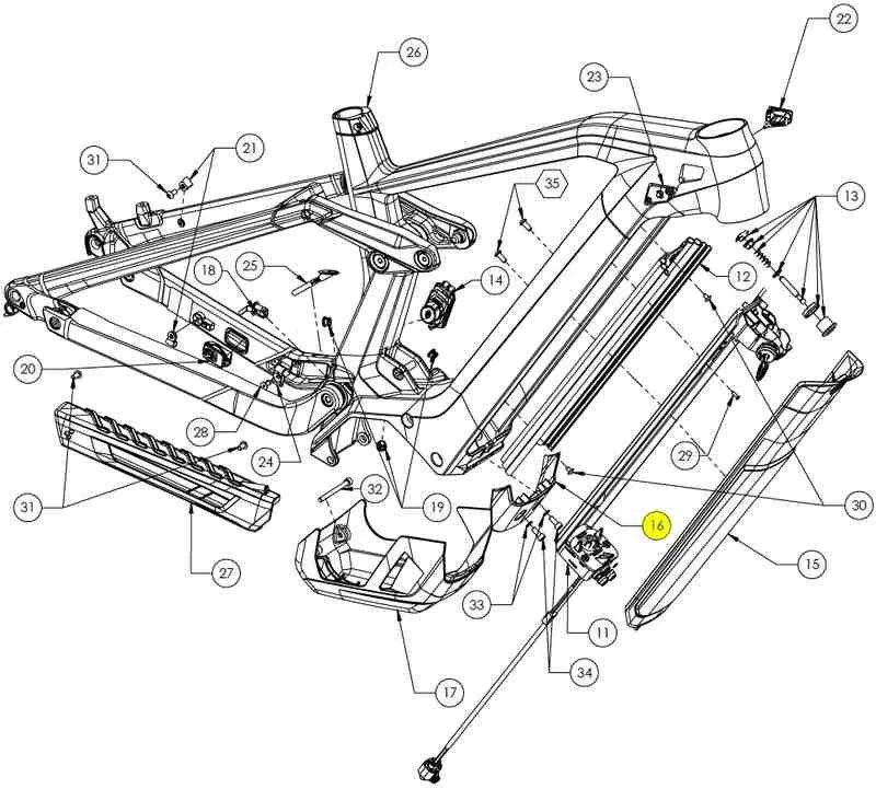 Cube Battery Cover Mount for Stereo Hybrid HPC - 05598