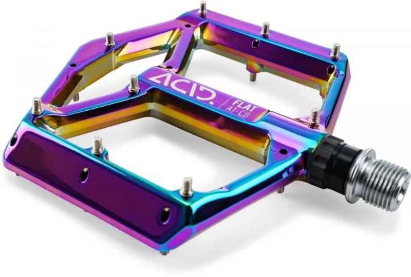 Acid A1-CB Flat Pedals in Oil Slick-2