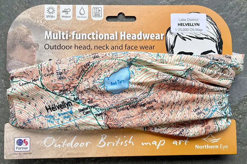 Lake District OS Map - Helvellyn Neck Gaiter / Scarf / Snood-1