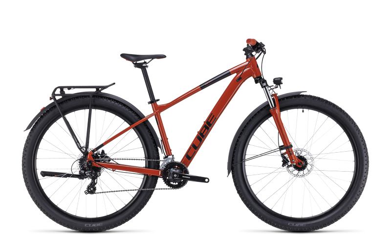 Ex-Hire Cube Aim Allroad Mountain Bike in Brick Red