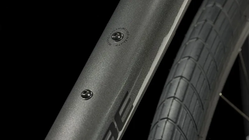 Cube Hyde One City Bike in Graphite/Black-5