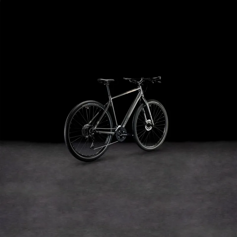 Cube Hyde One City Bike in Graphite/Black-6