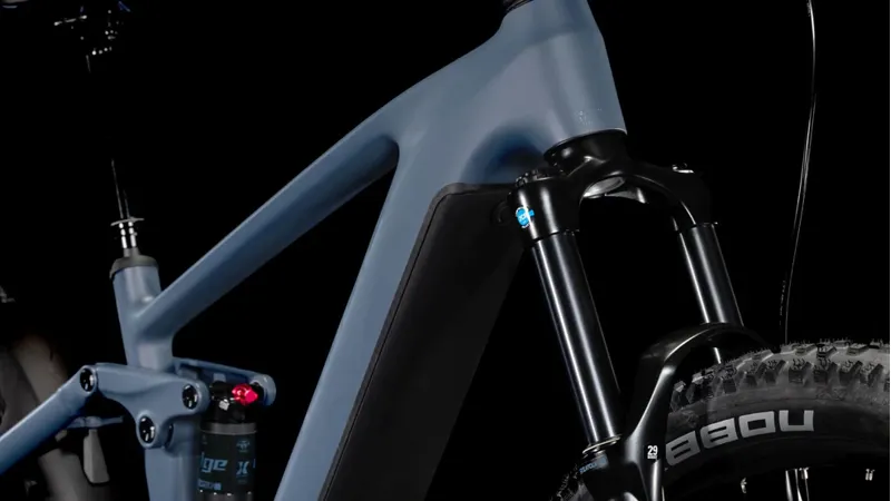 EX-Hire Cube Stereo Hybrid One44 Pro eMountain Bike in Ink Grey/Black-2