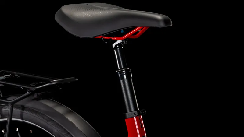 Cube Supreme Hybrid Comfort Pro 625 EE Electric Bike in Fire Red-6