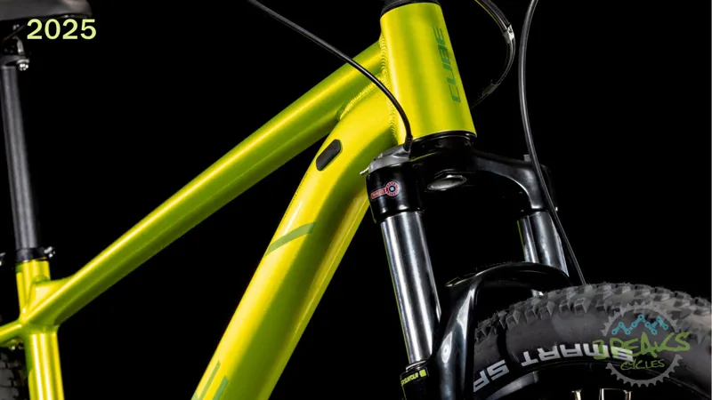 Cube Aim SLX Mountain Bike in Flash Lime/Juniper-5