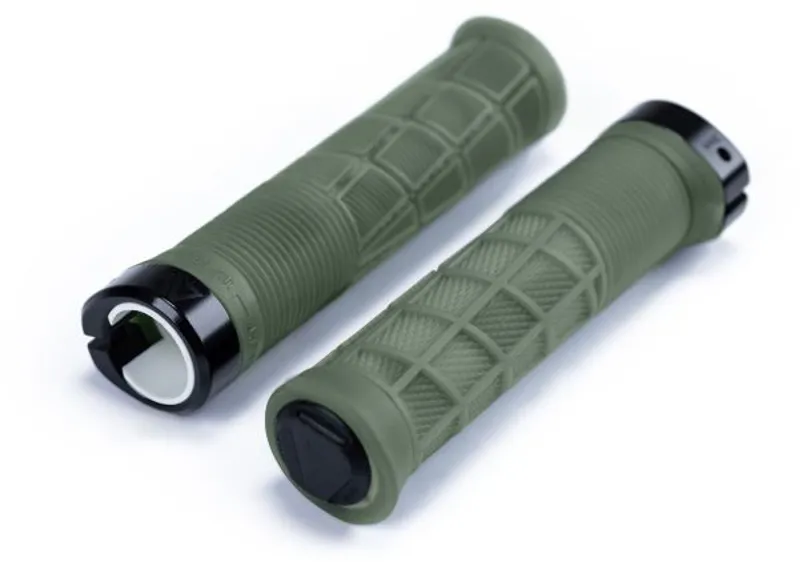 Acid Disrupt Grips in Translucent Olive-2
