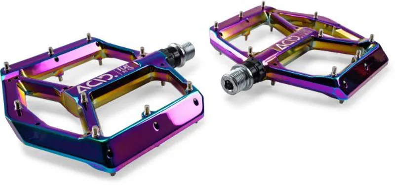 Acid A1-CB Flat Pedals in Oil Slick