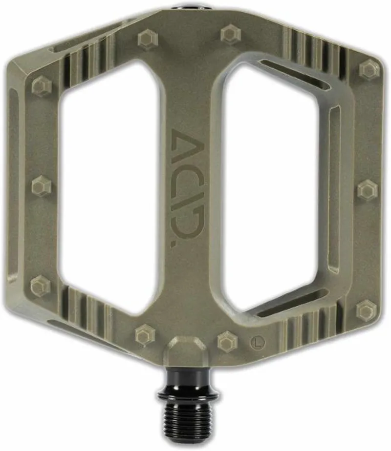 Acid C6-ZP Flat Pedals in Olive-1
