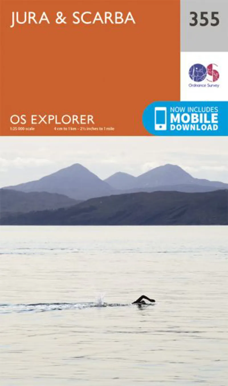 OS Explorer Map 355 - Jura and Scarba