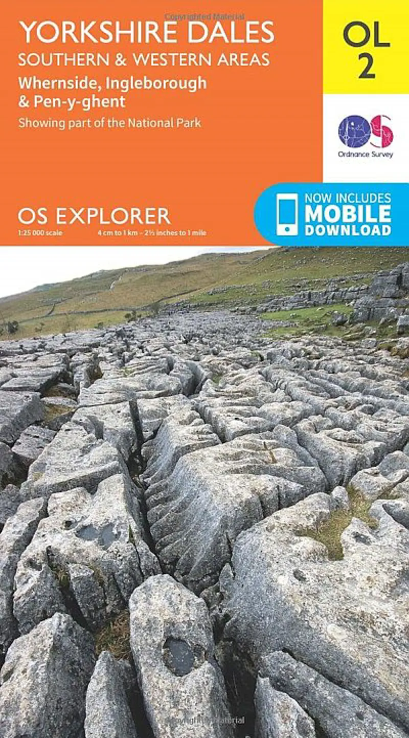 OS Explorer Map OL2 - Yorkshire Dales - Southern and Western Areas-3