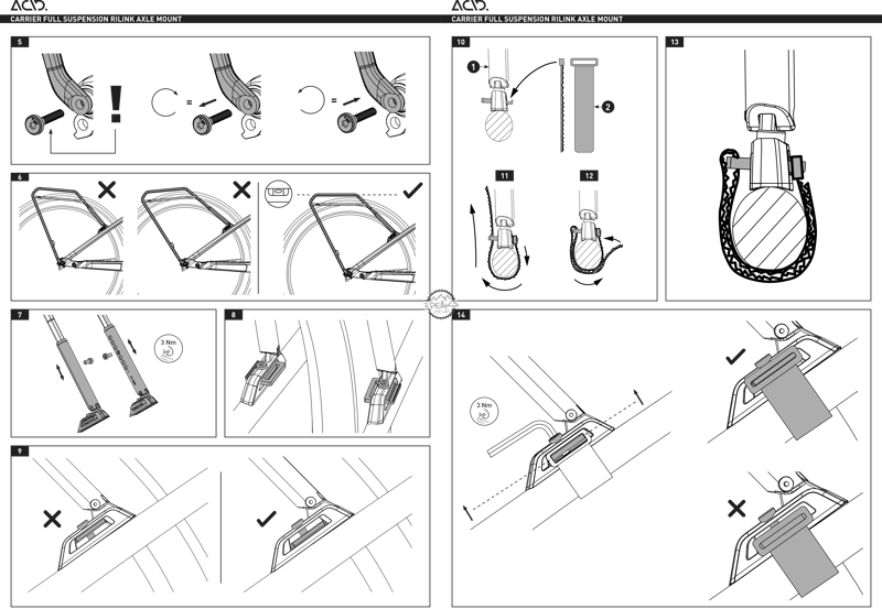 Acid / Cube Pannier Rack / Carrier for Full Suspension - 93362-13