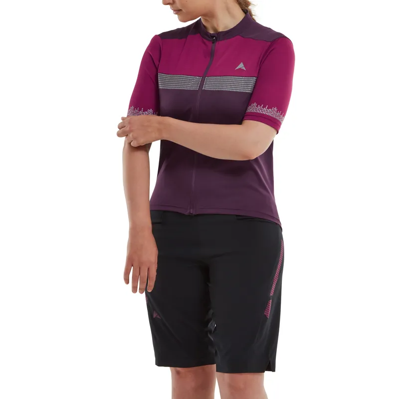 Altura Nightvision Women's Short Sleeve Cycling Jersey in Purple