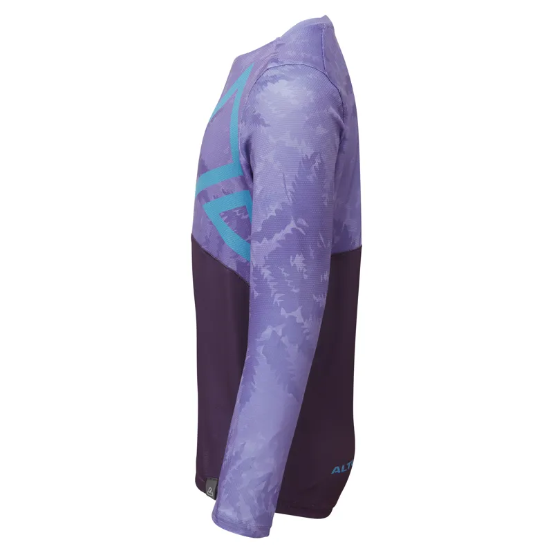 Altura Spark Light Weight Kids Long Sleeve Jersey in Purple-3