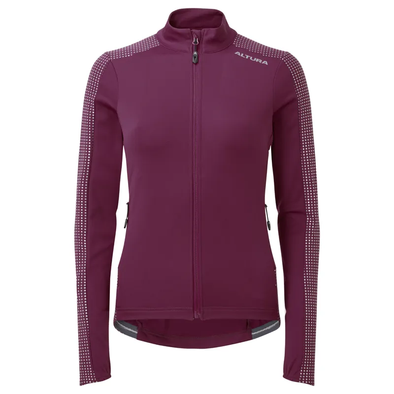 Altura Women's Nightvision Long Sleeve Cycling Jersey in Dark Pink-2