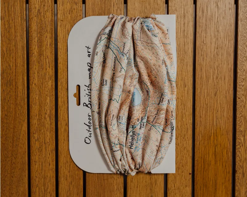 Lake District OS Map - Helvellyn Neck Gaiter / Scarf / Snood-3