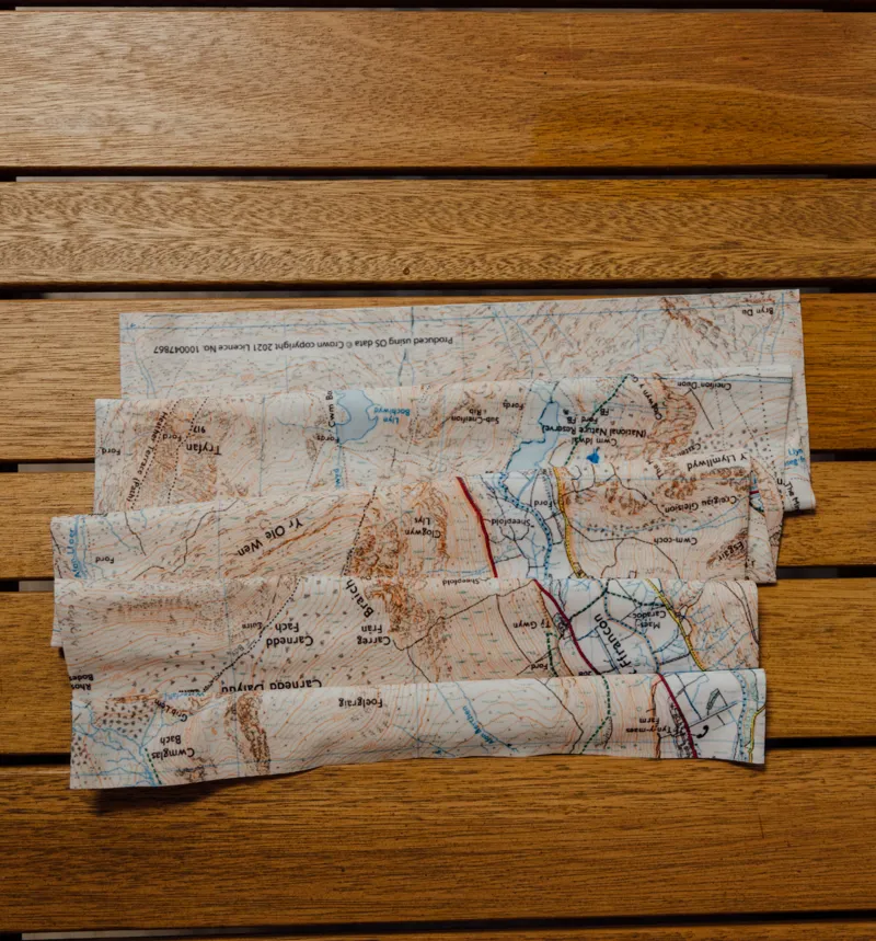 Ogwen Valley OS Map Snood / Buff-2
