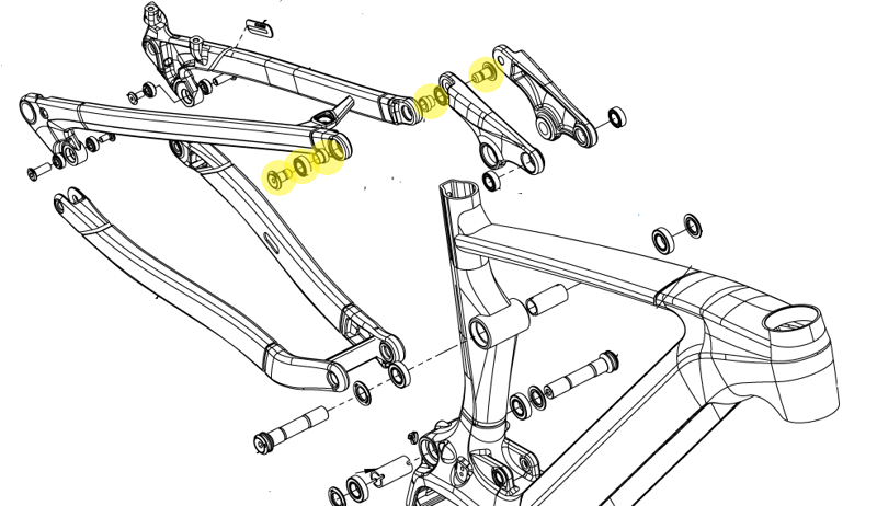 Cube Stereo Hybrid Bearing Pivot Set 10x23.5mm 18-02838 - 8539