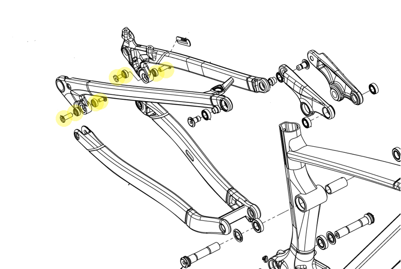 Cube Bearing Pivot Set Horst Link - 8574-1