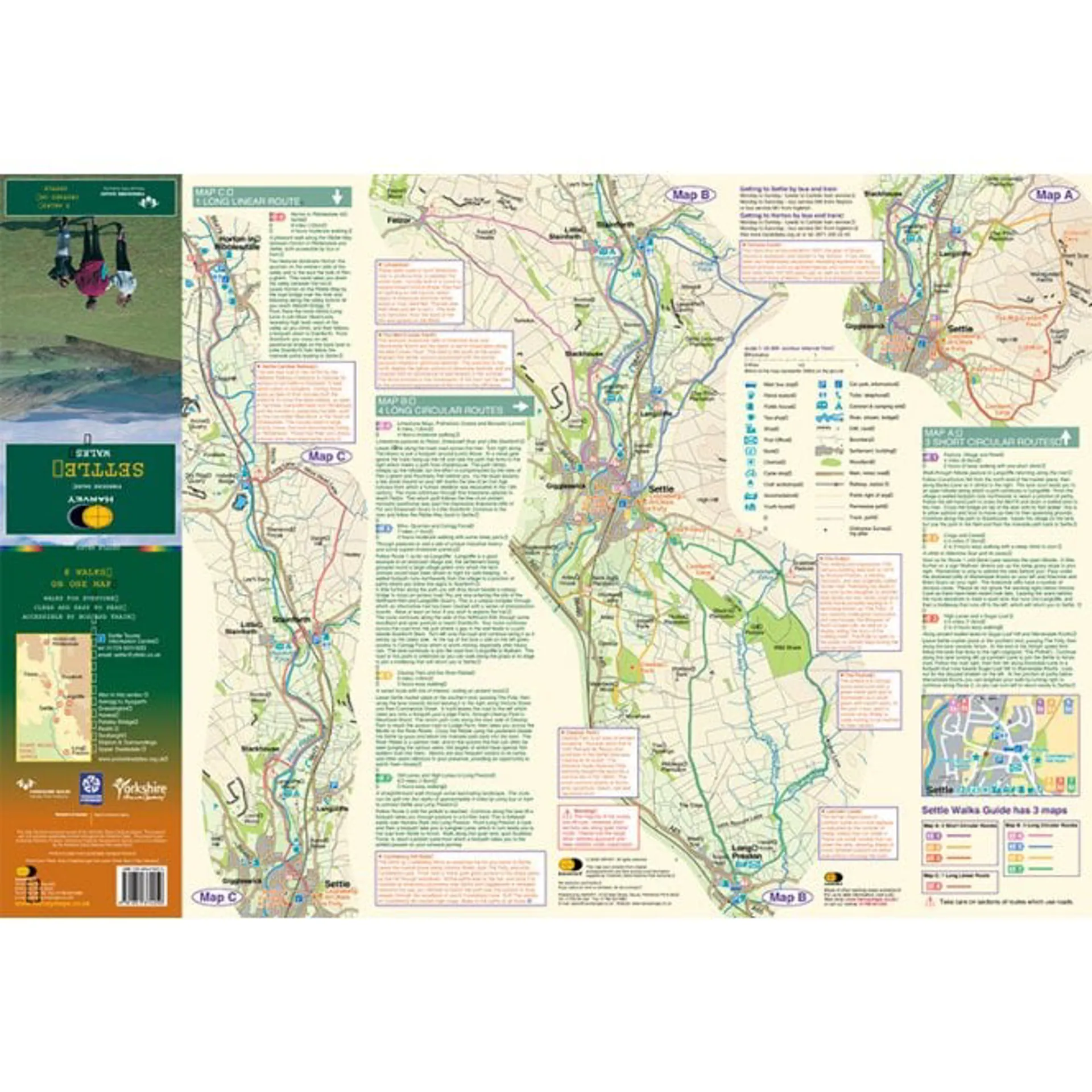 Harvey Maps Yorkshire Dales Settle Walks