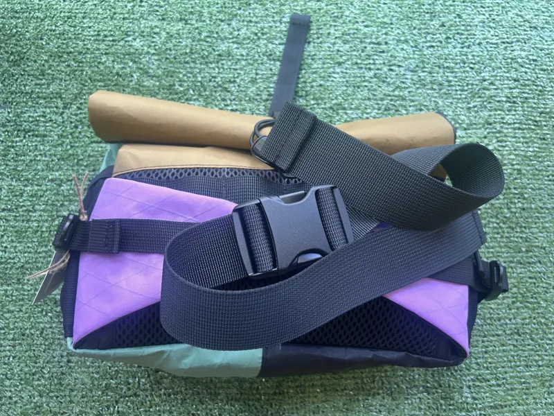 Maiden Stone Handlebar Bumbag In Lilac/Sand-1
