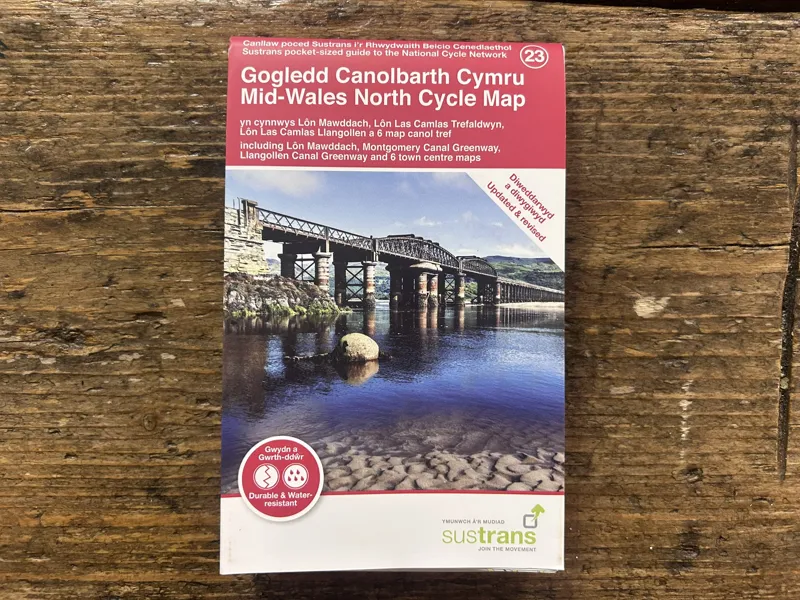 Sustrans Pocket Guide 23 - Mid Wales North Cycle Map