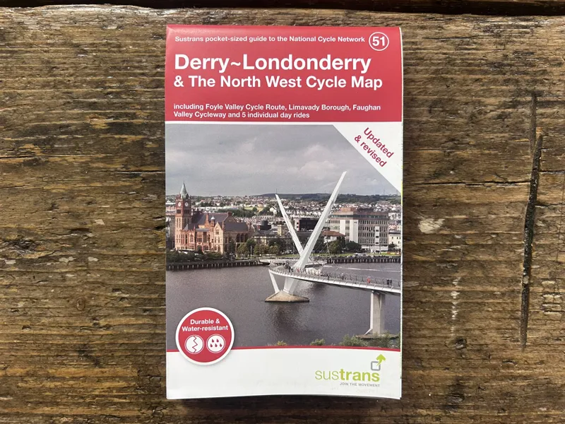 Sustrans Pocket Guide 51 - Derry - Londonderry and The North West Cycle Map