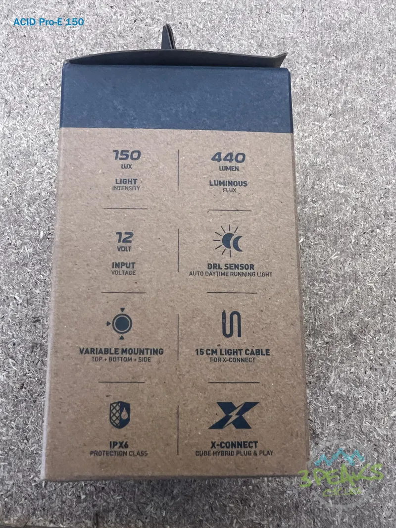 Acid E-Bike Front Light Pro-E 150 X-Connect with FPILink In Black-11